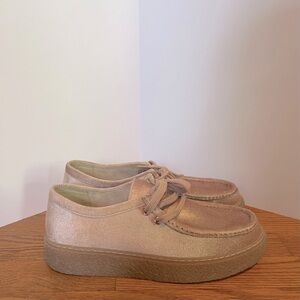 Pink velvet hush puppies “Bridget” size 10